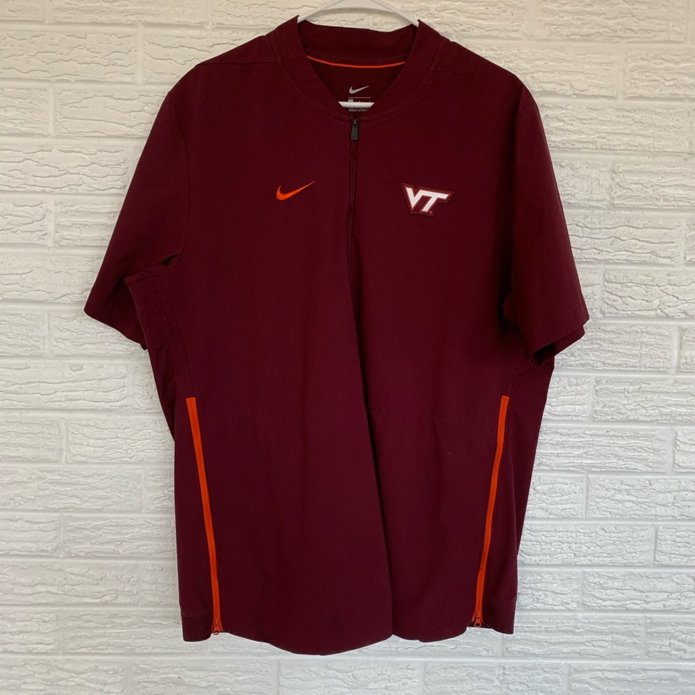 Virginia Tech Dri-Fit Short Sleeve 1/4 zip